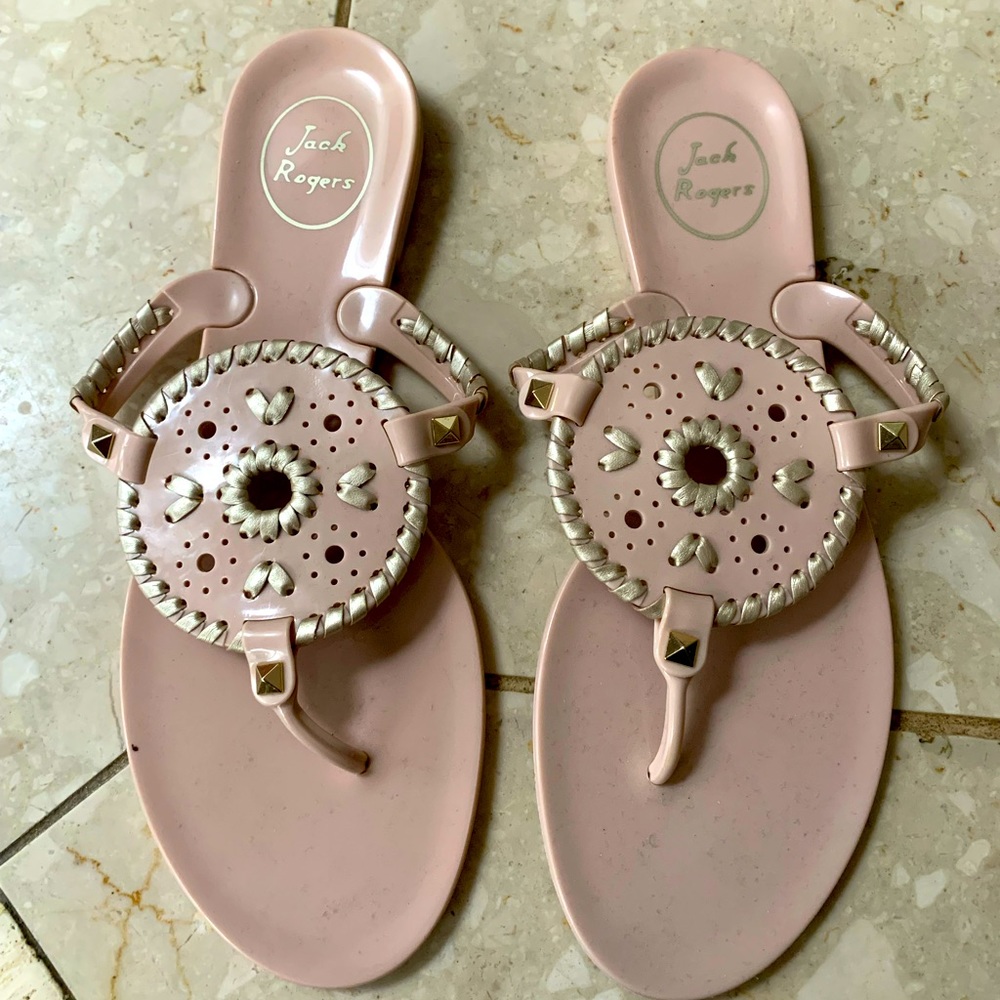 Jack Rogers Georgica Jelly Blush Size 9